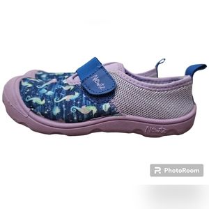 Newtz Water Shoes Purple Blue Seahorse Ocean Theme Kids Children Size 11/12